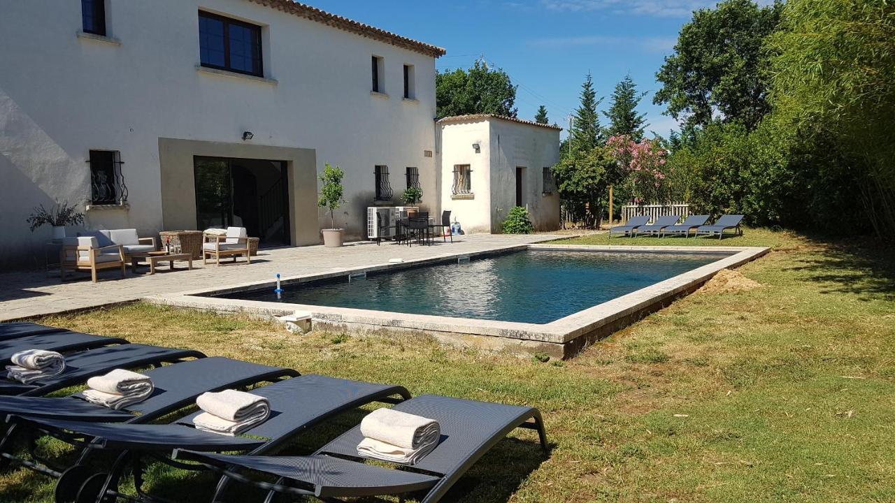 Villa raffinée, parc clôturé, 4000m2, piscine 5x10 Blauzac (Gard) Exterior foto